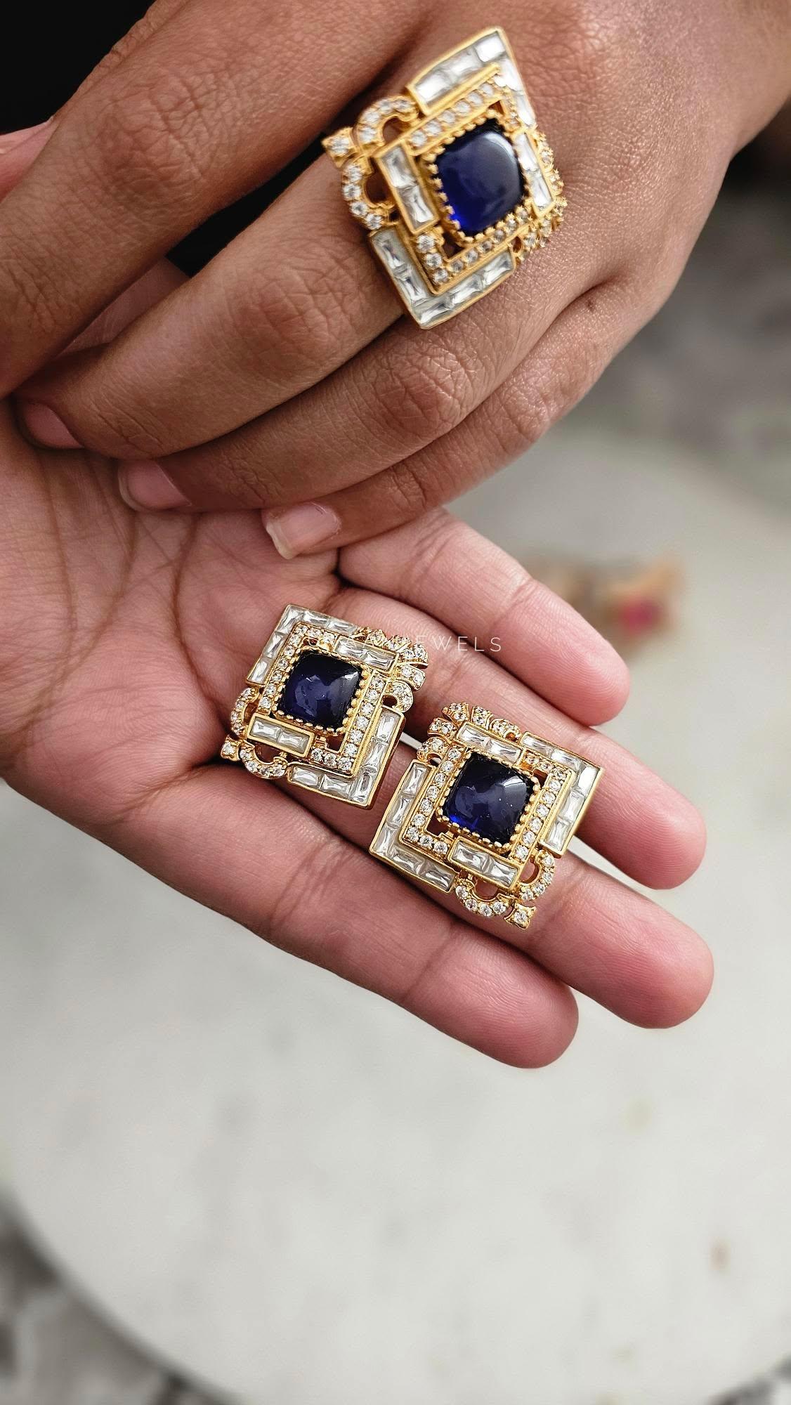 Kara polki studs Thumbnail