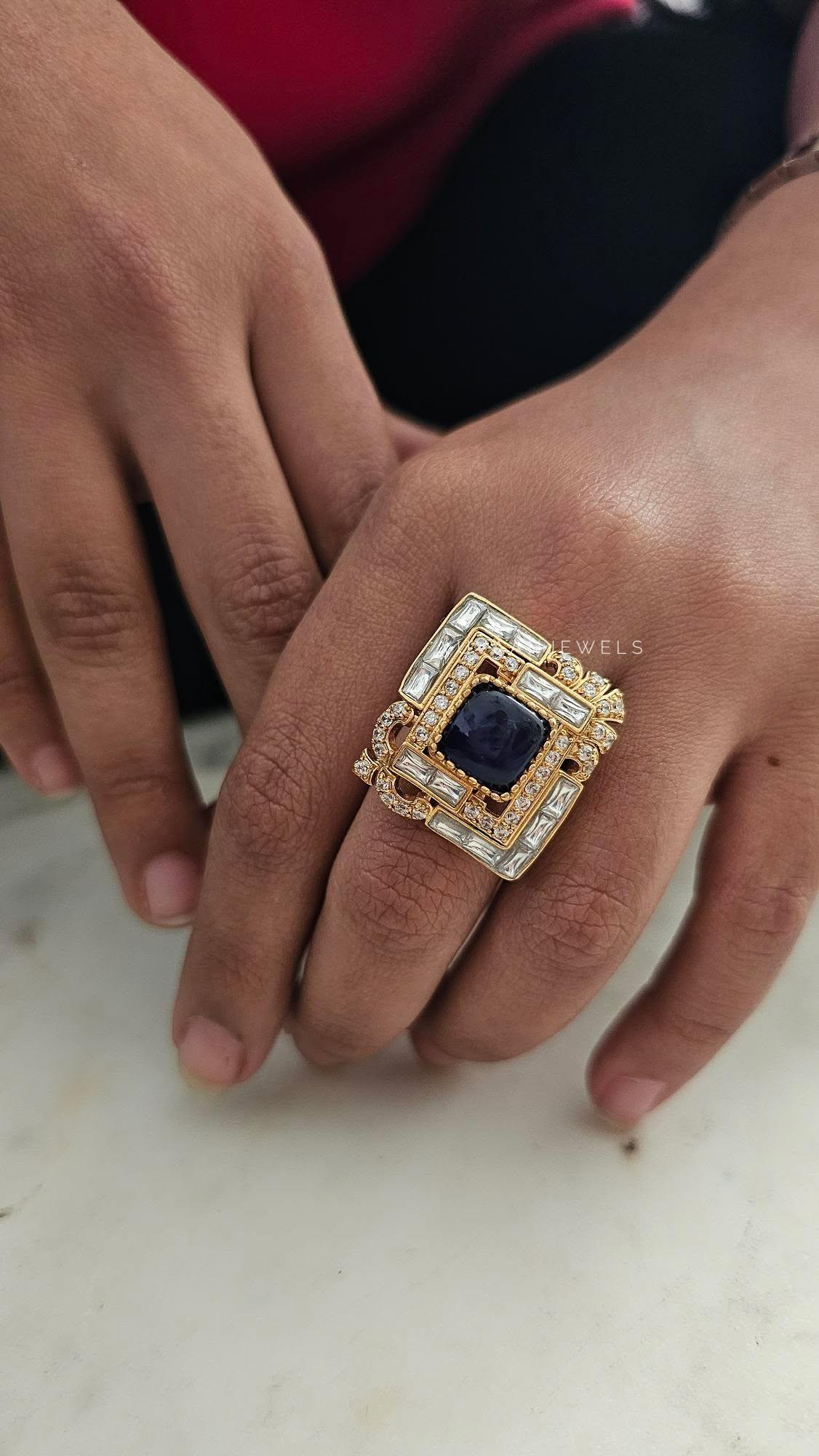 Kara polki ring Thumbnail