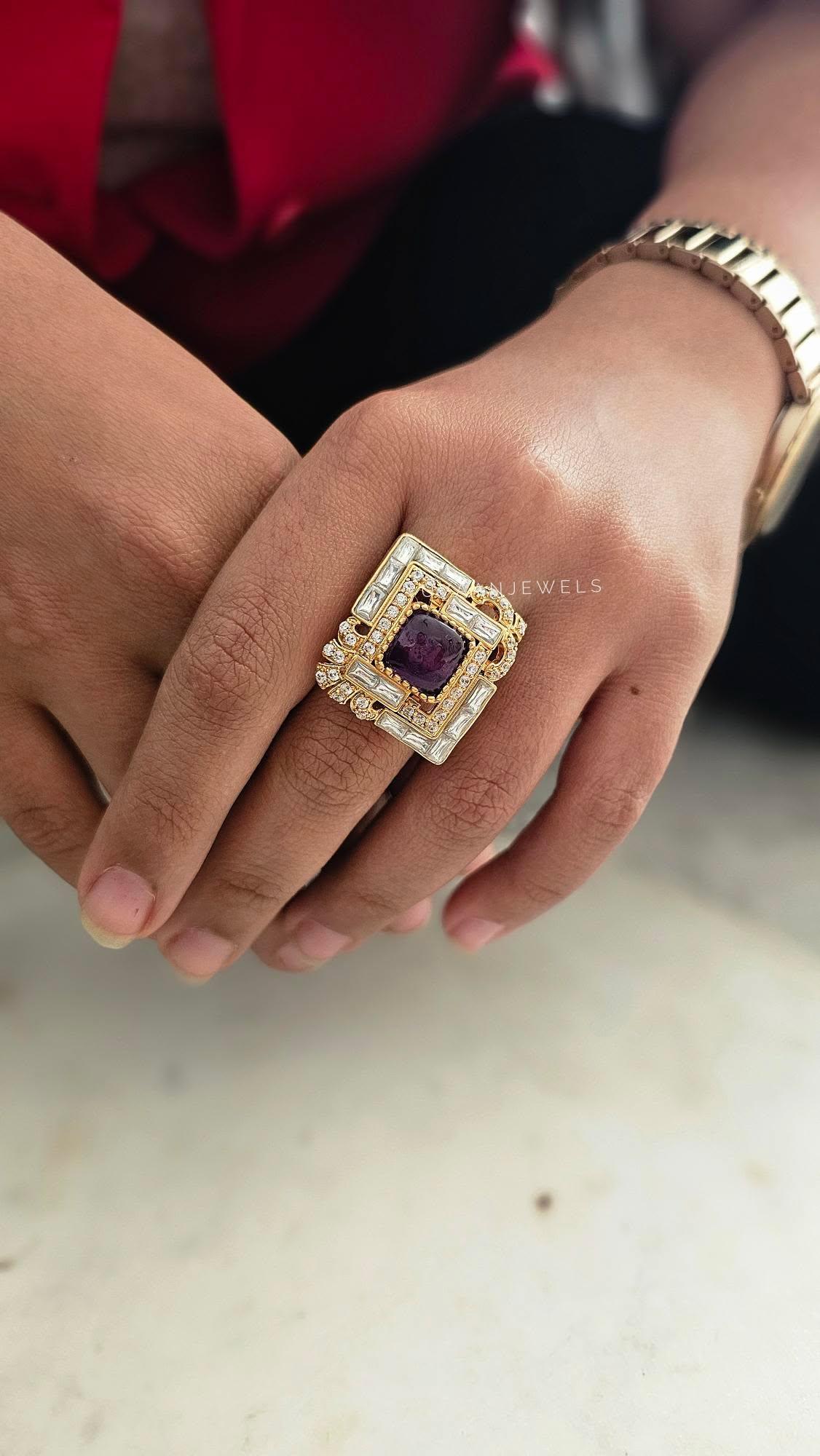 Kara polki ring Thumbnail