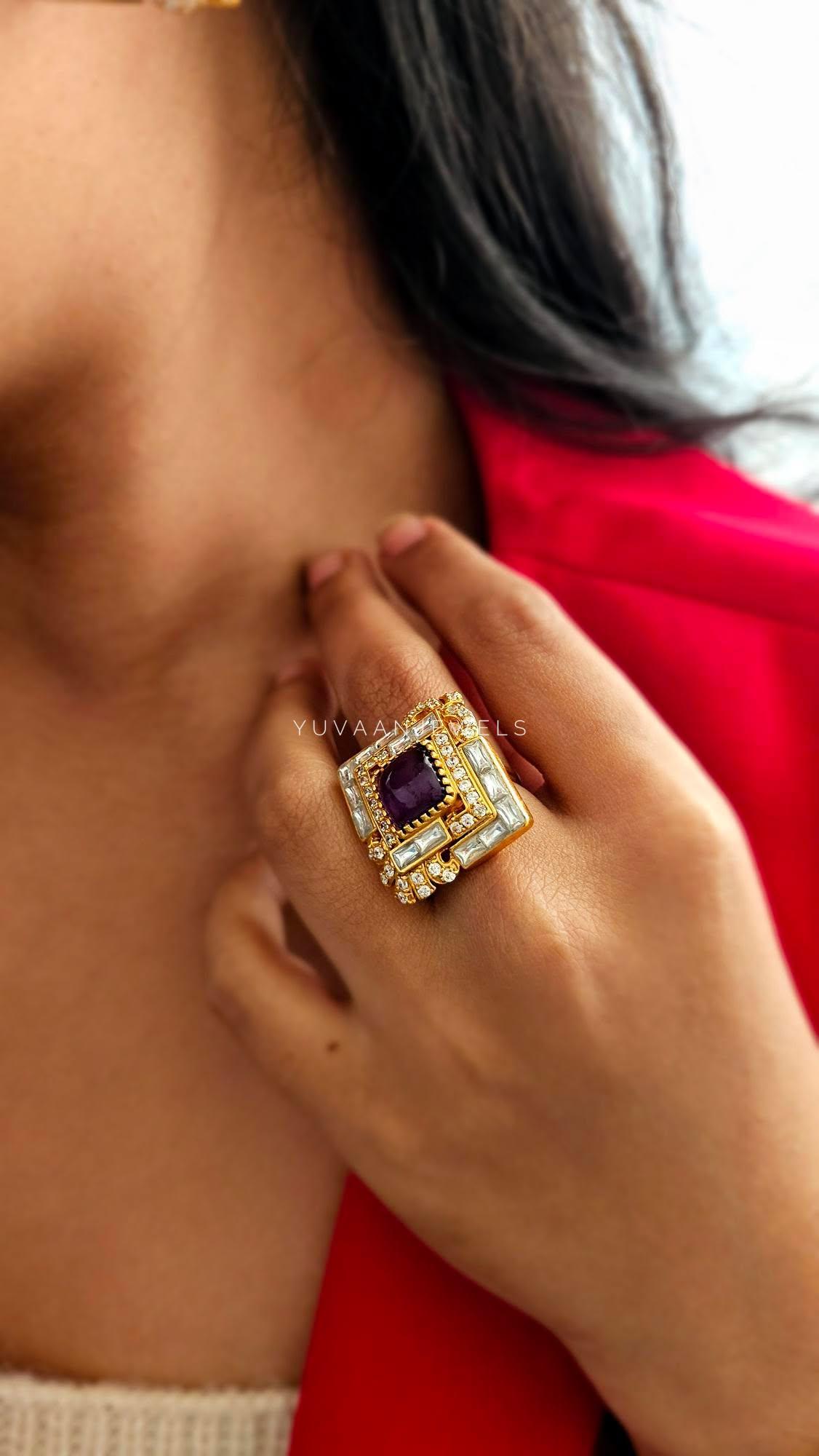 Kara polki ring Thumbnail