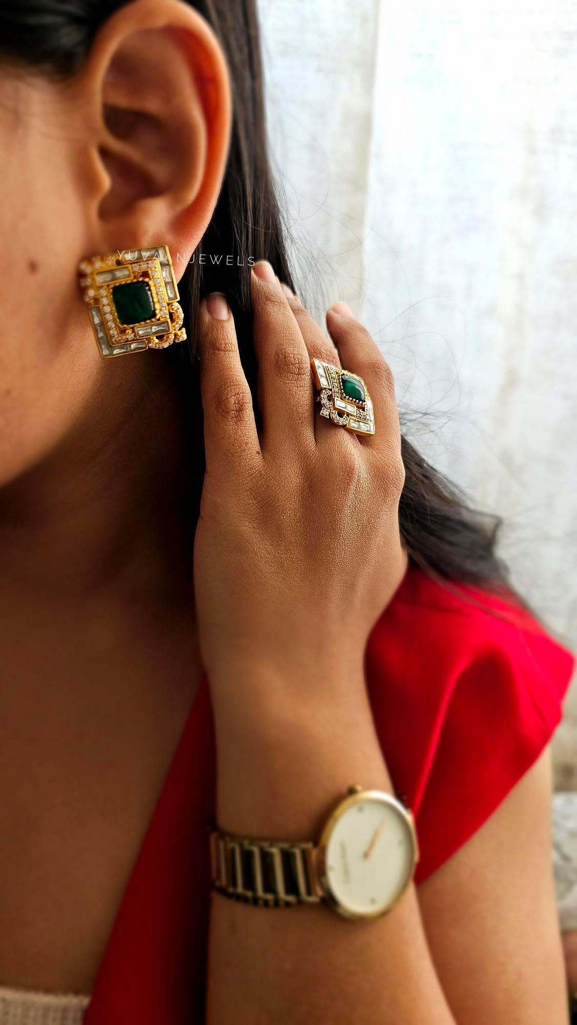 Kara polki studs Thumbnail