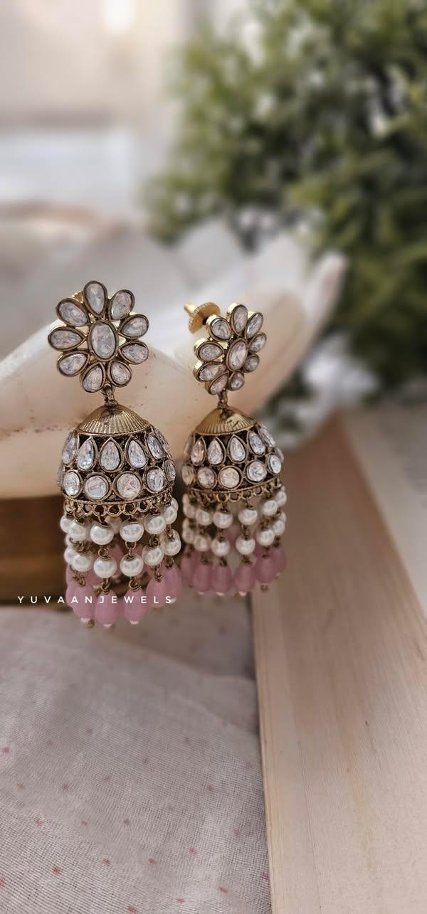 Aira antique style jhumka Thumbnail