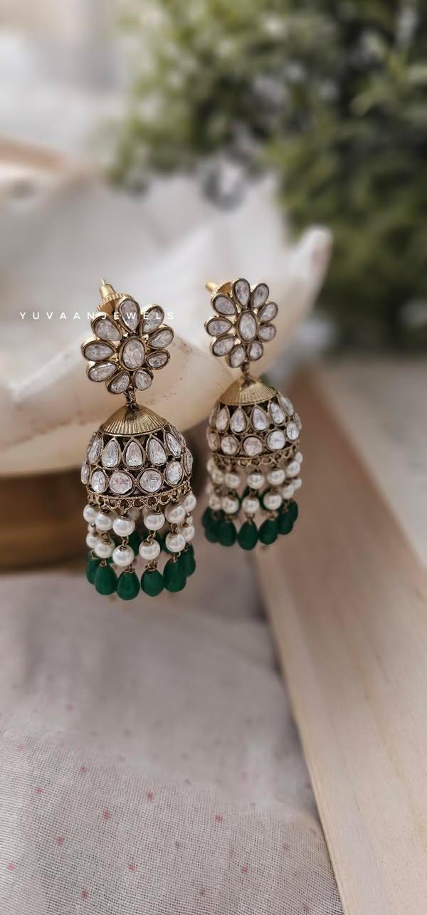 Aira antique style jhumka Thumbnail