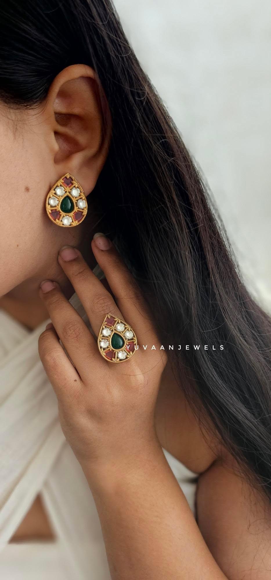 Ayur polki studs Thumbnail