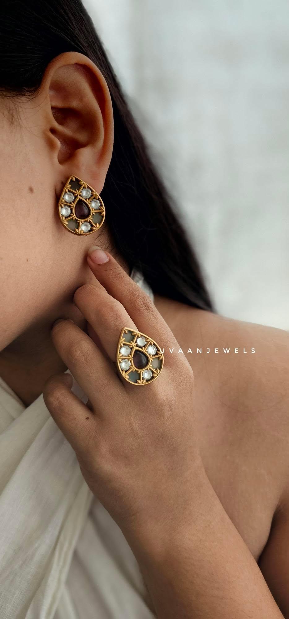 Ayur polki studs Thumbnail