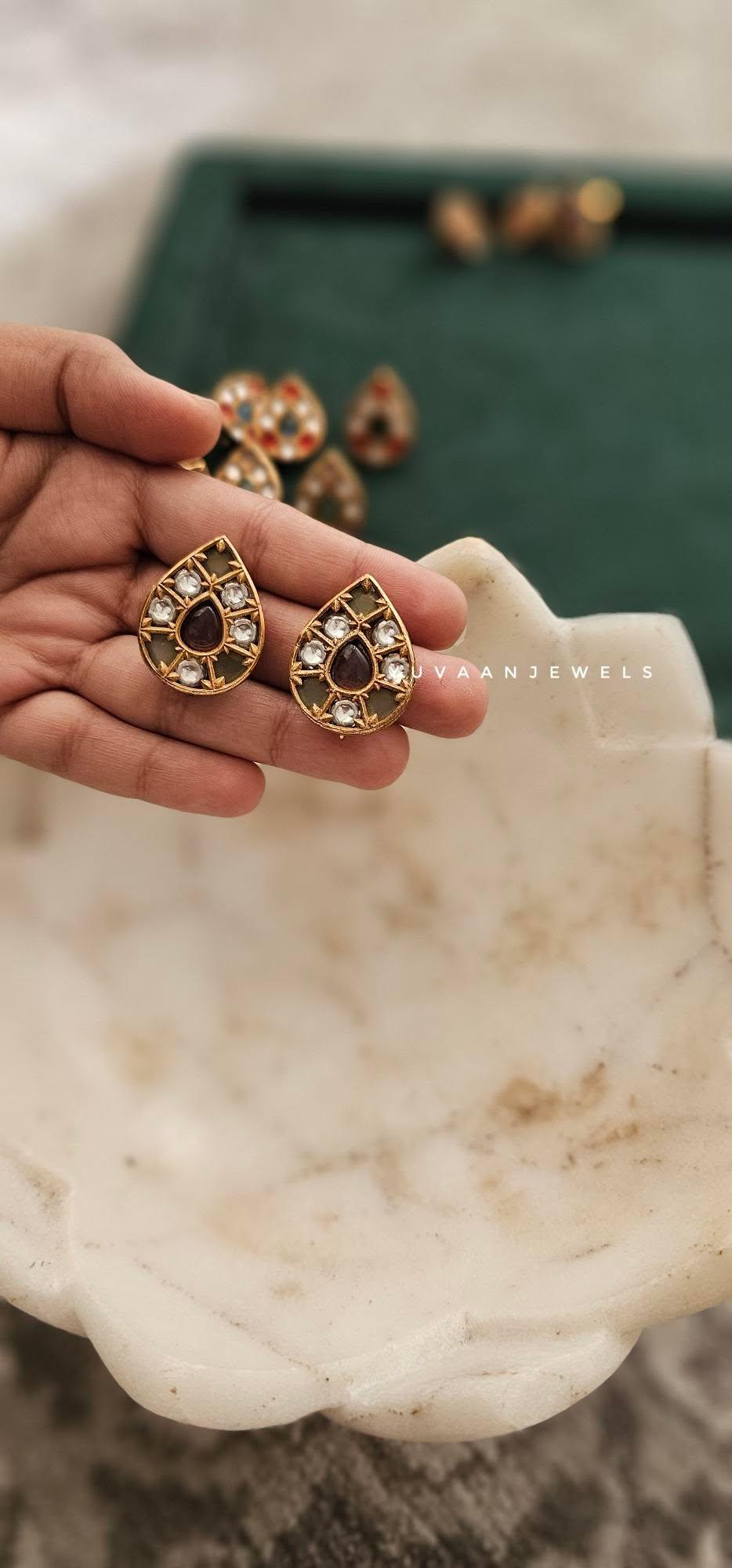 Ayur polki studs Thumbnail