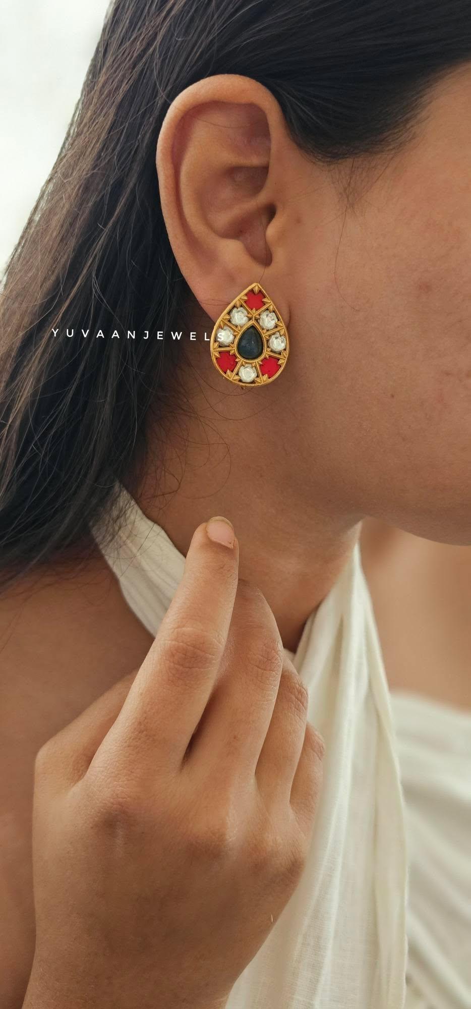 Ayur polki studs Thumbnail