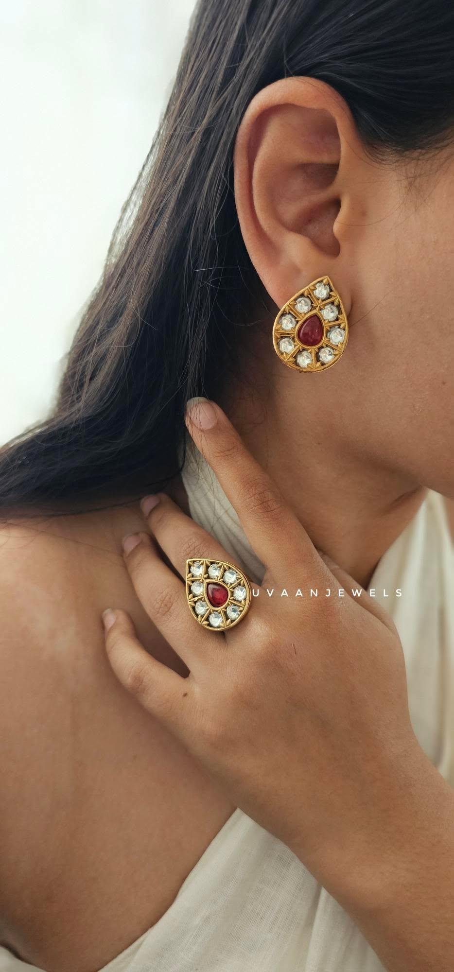 Ayur polki studs Thumbnail