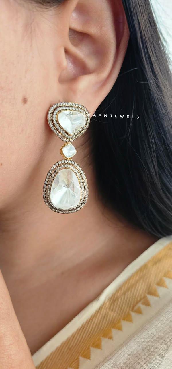 Kyra polki earrings Thumbnail