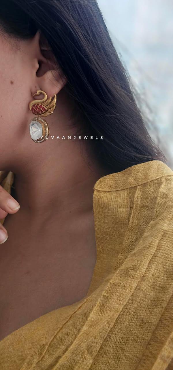 Yvaine polki earring Thumbnail