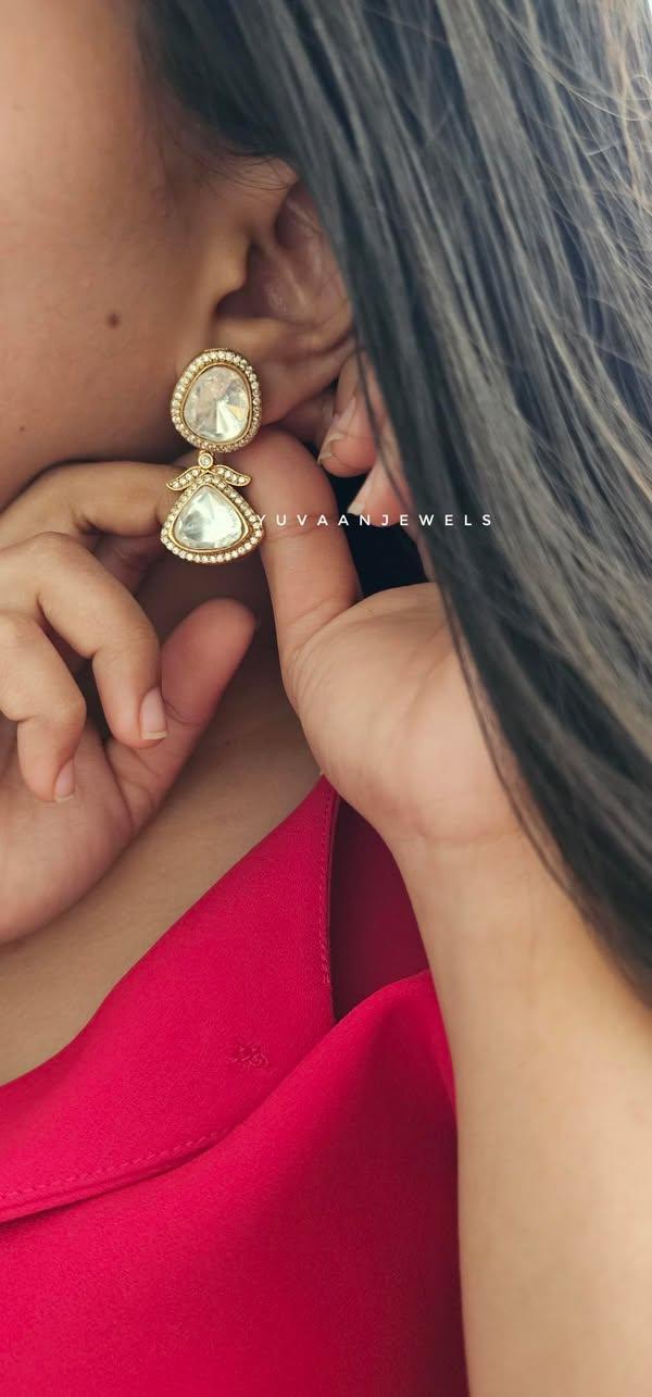 Riaan polki earring Thumbnail
