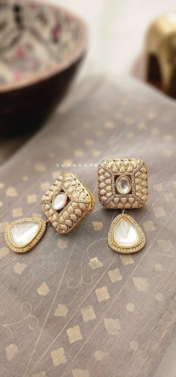 Kaia polki earrings Thumbnail