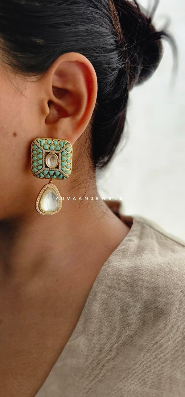 Kaia polki earrings Thumbnail