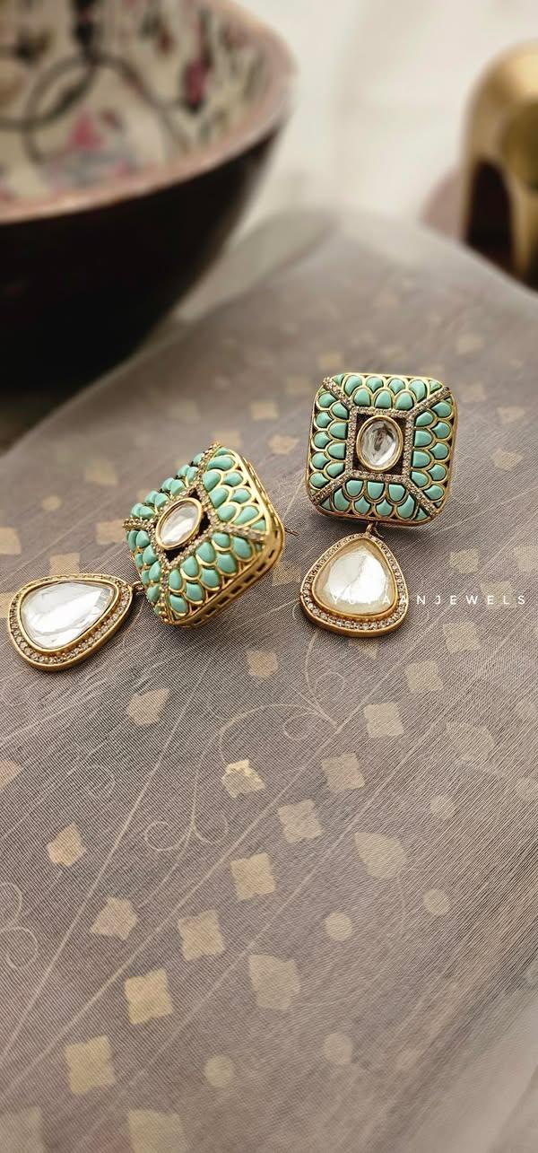 Kaia polki earrings Thumbnail