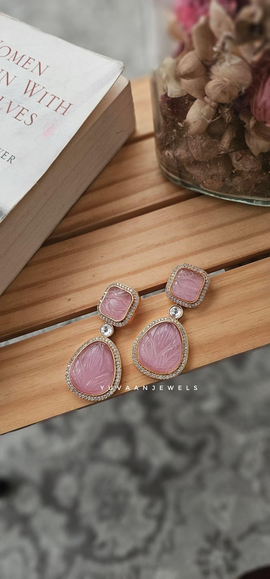 Persian gold plating stone earring Thumbnail