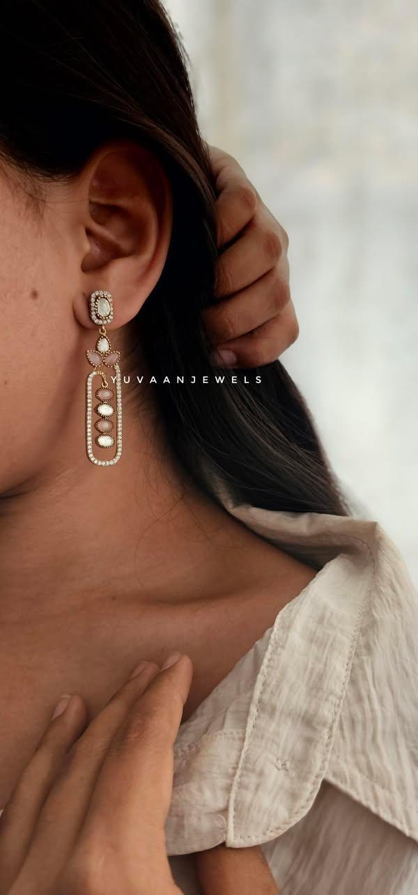 Adaia semi-precious stone earrings Thumbnail