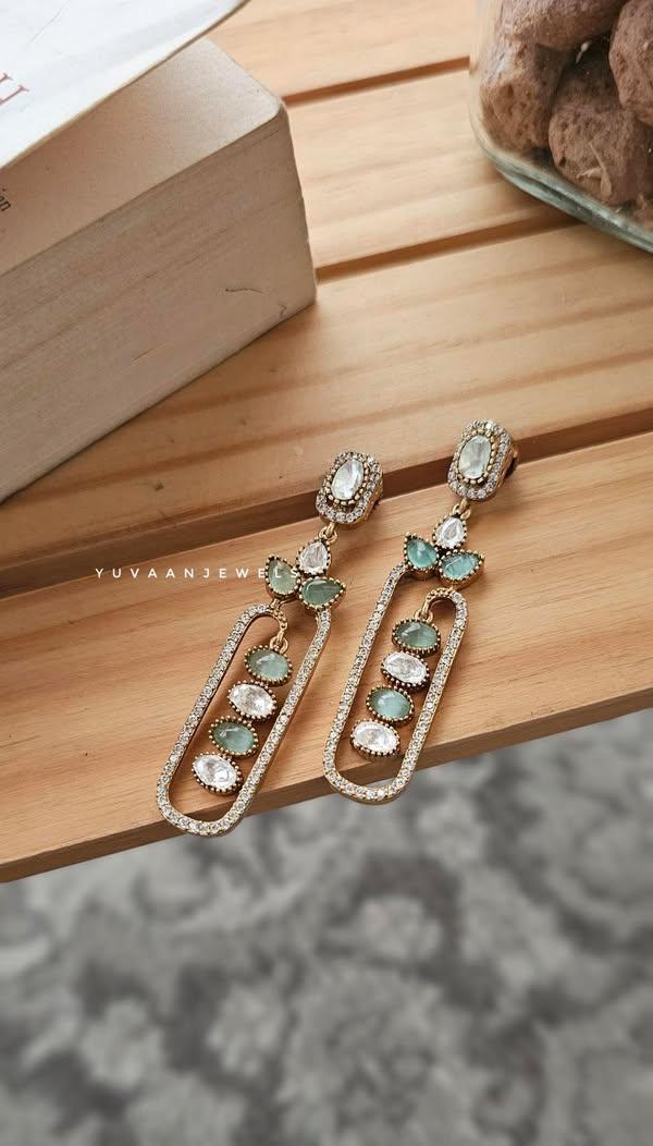 Adaia semi-precious stone earrings Thumbnail