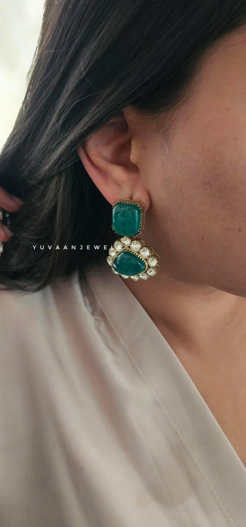 Naaz semi-precious stone earring Thumbnail