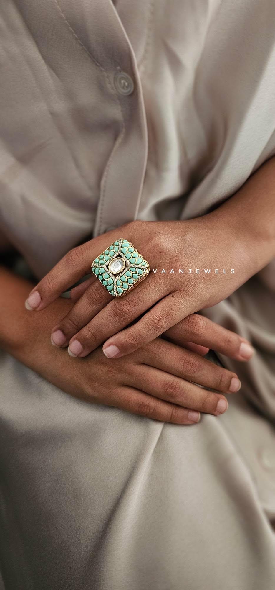 Kaia polki ring Thumbnail