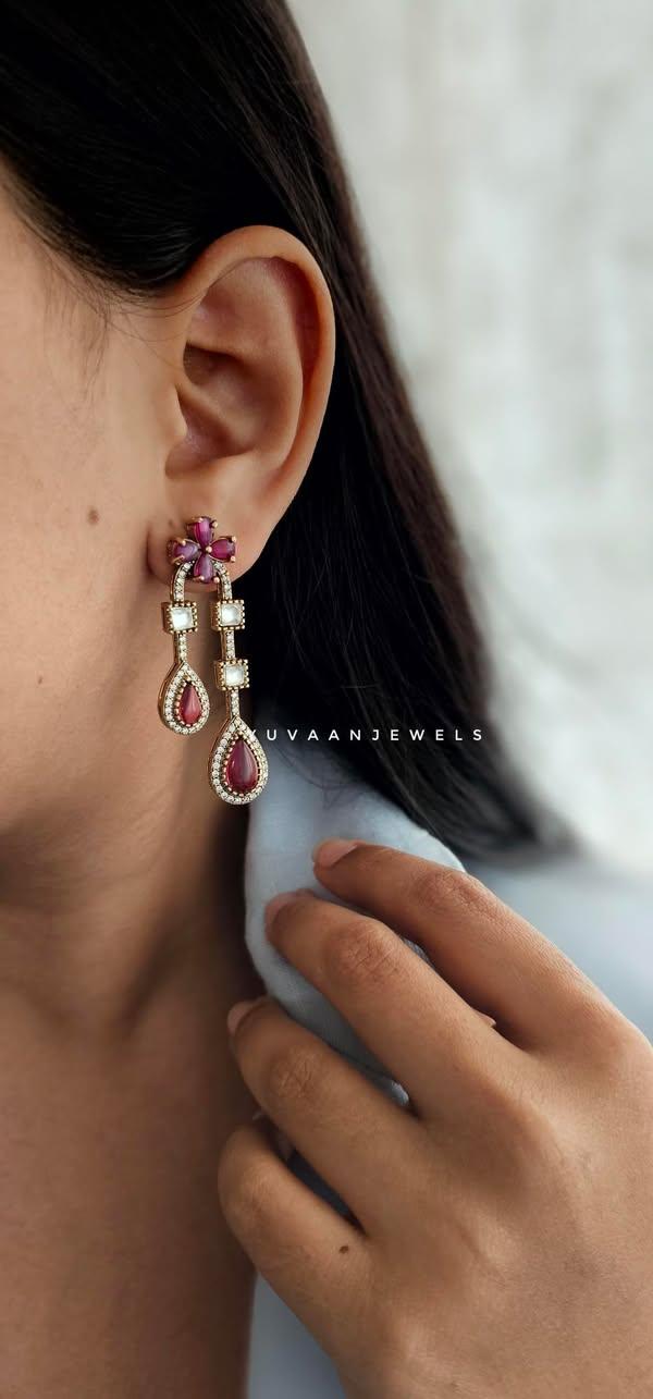 Maleia polki earrings Thumbnail