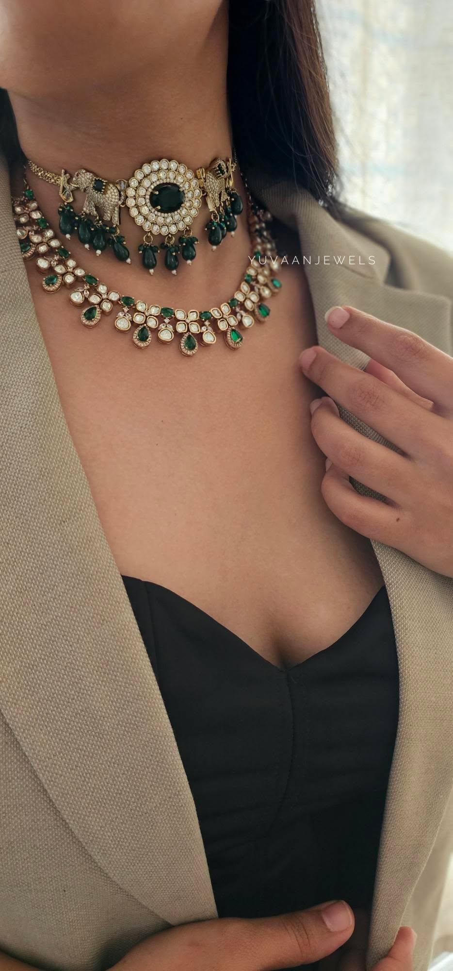 Taha polki necklace Thumbnail