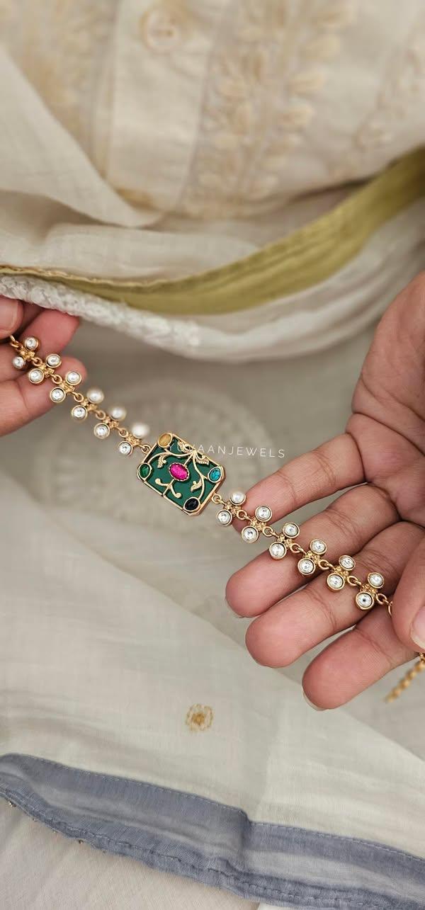 Bahar quartz and polki bracelet Thumbnail