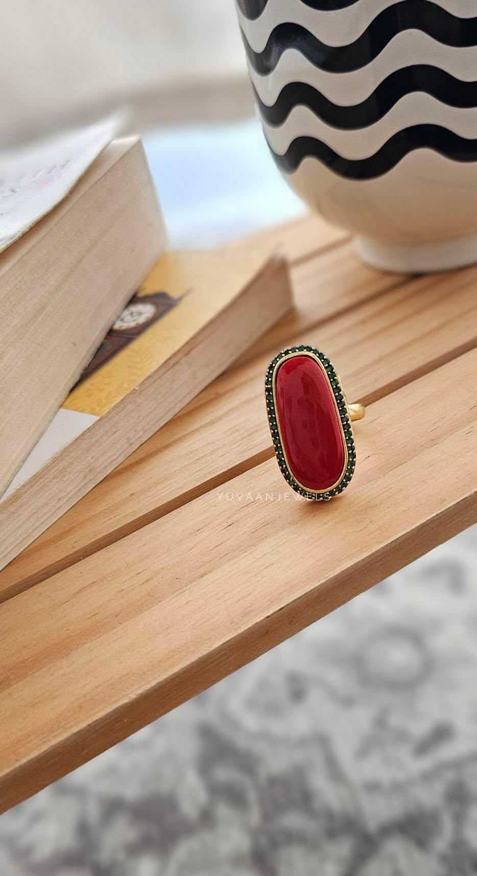 Roma semi-precious stone ring Thumbnail