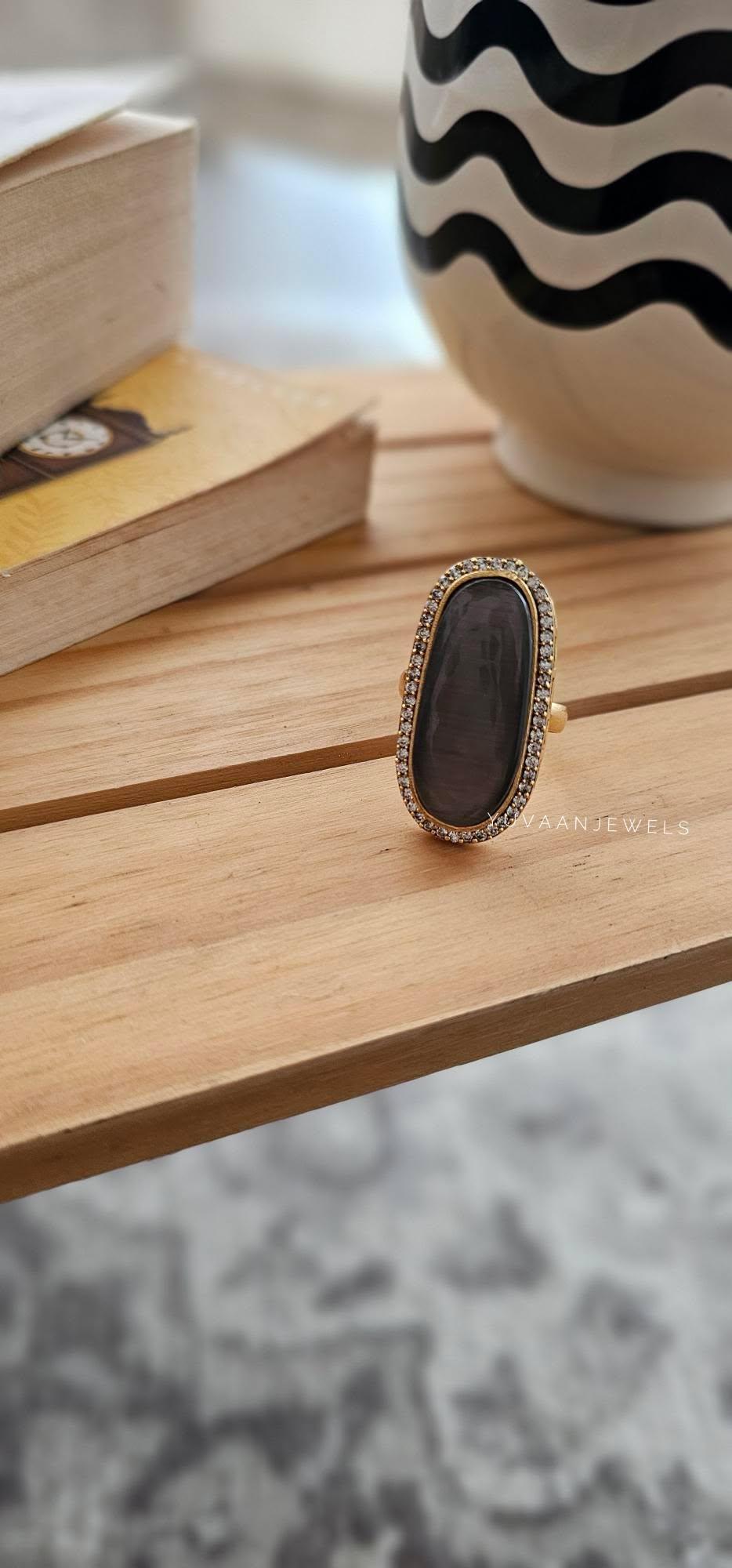 Roma semi-precious stone ring Thumbnail