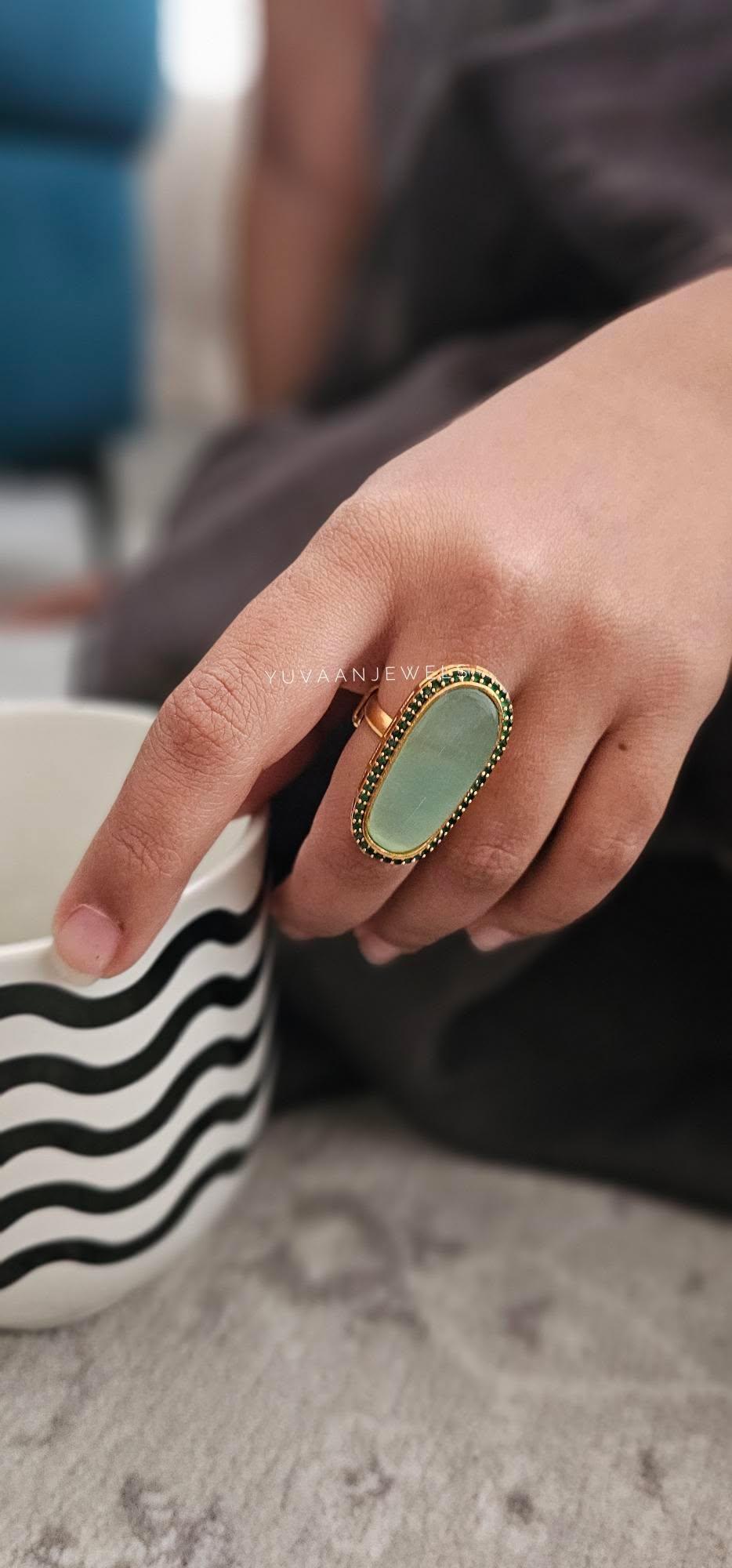 Roma semi-precious stone ring Thumbnail