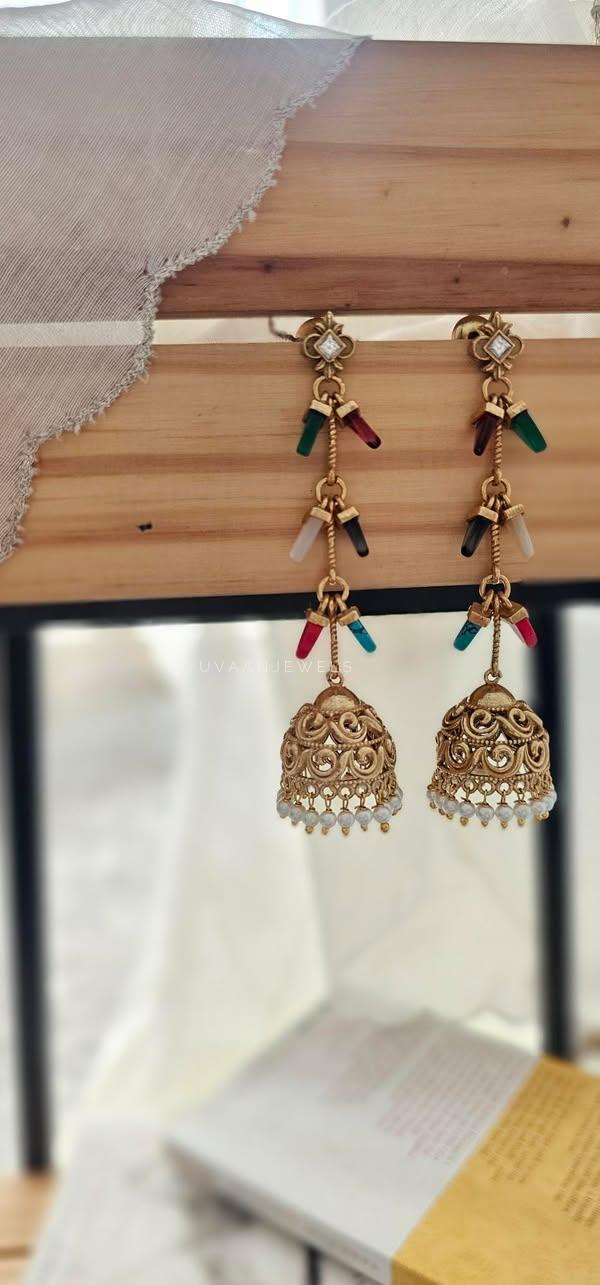 Jasmine handcrafted jhumki Thumbnail