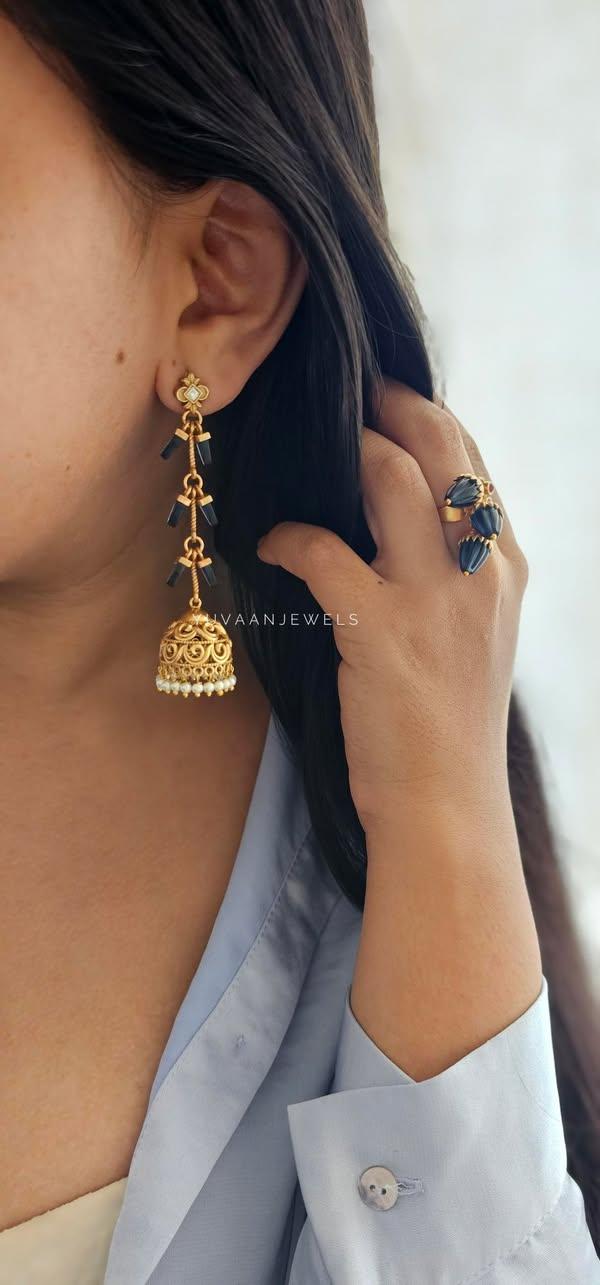 Jasmine handcrafted Jhumki Thumbnail