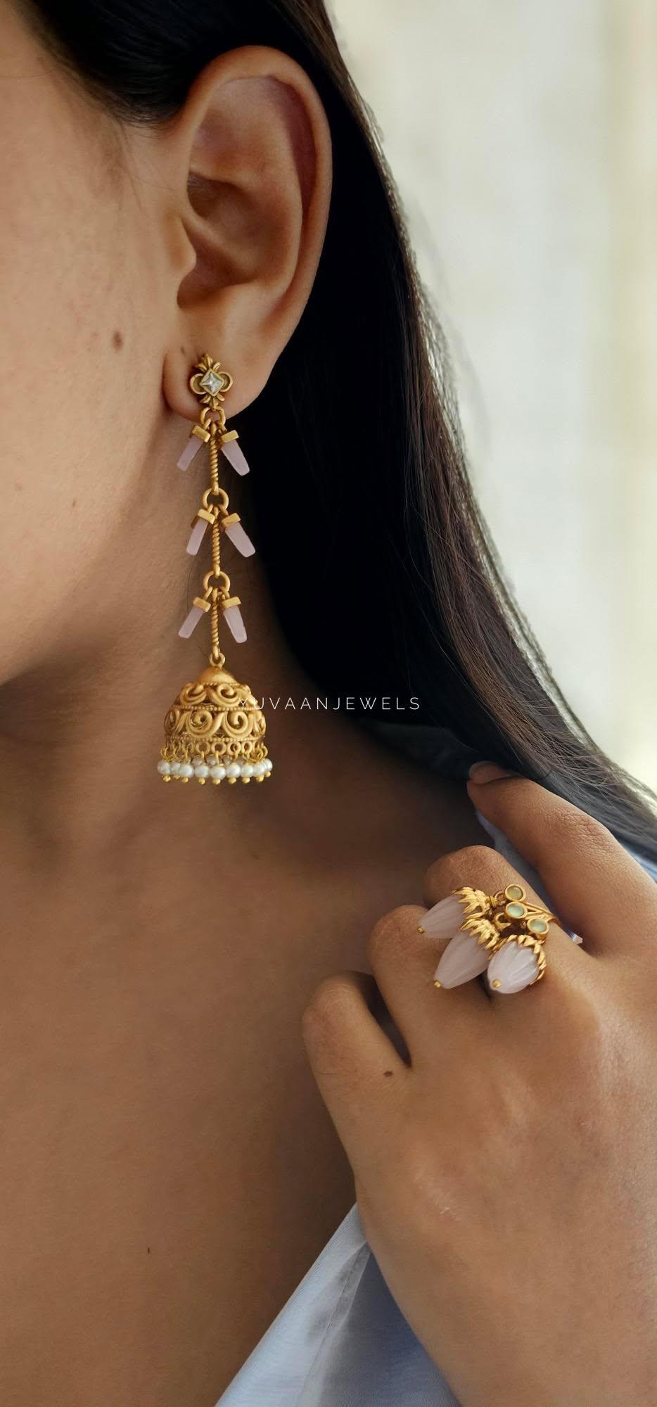 Jasmine handcrafted Jhumki Thumbnail