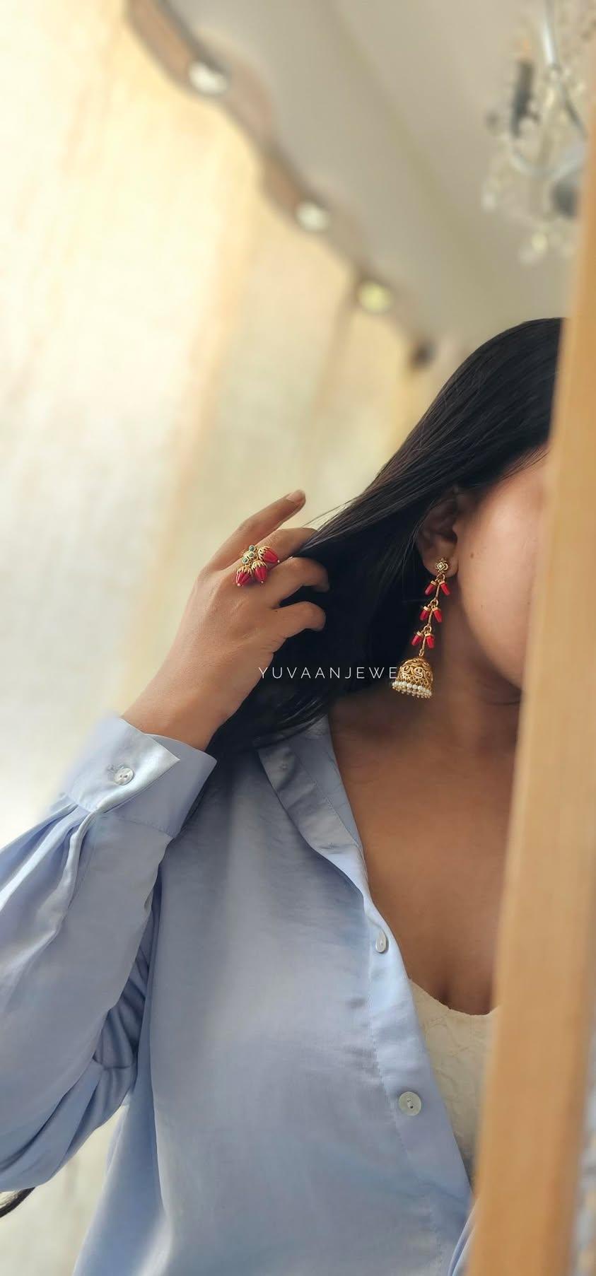 Jasmine handcrafted ring Thumbnail