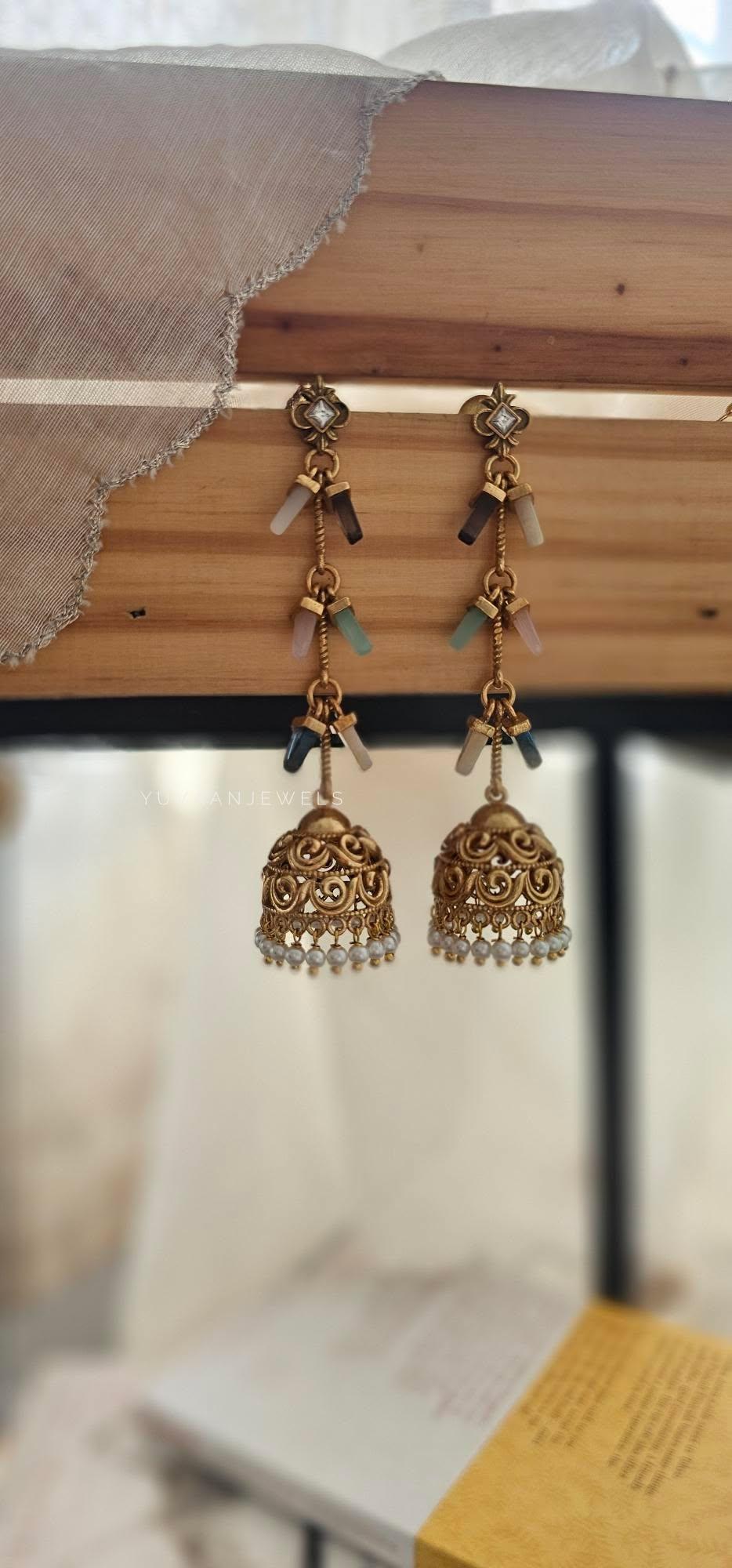 Jasmine handcrafted Jhumki Thumbnail