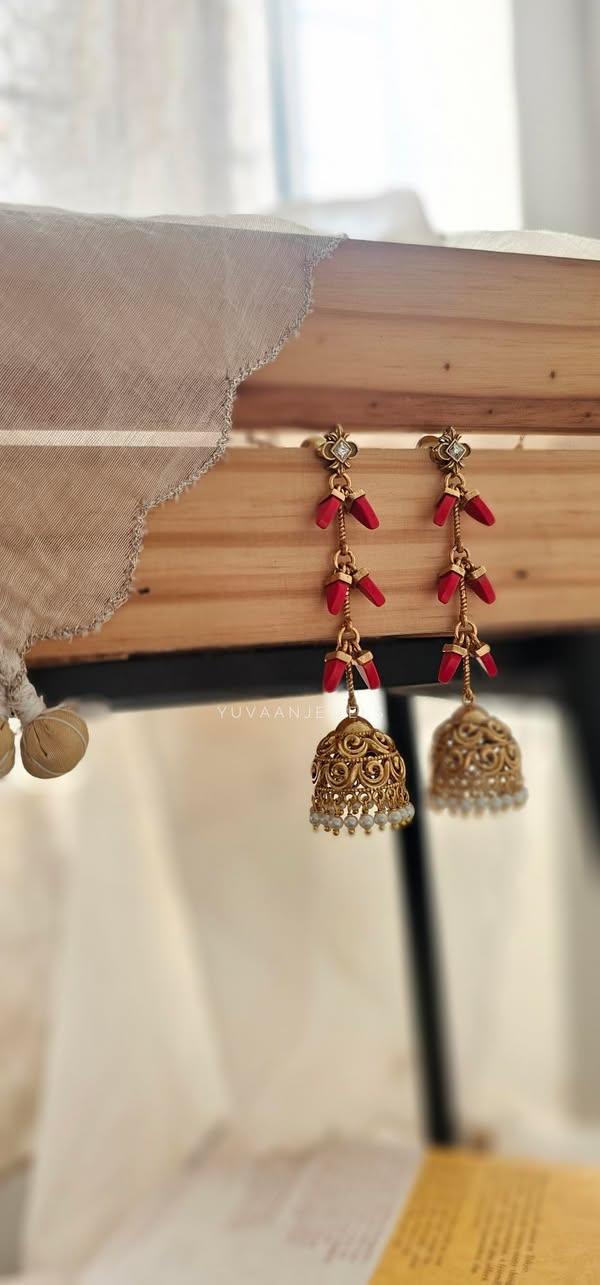 Jasmine handcrafted Jhumki Thumbnail