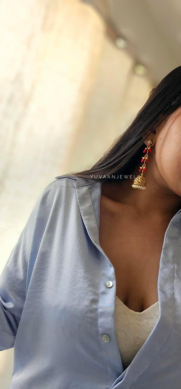 Jasmine handcrafted Jhumki Thumbnail