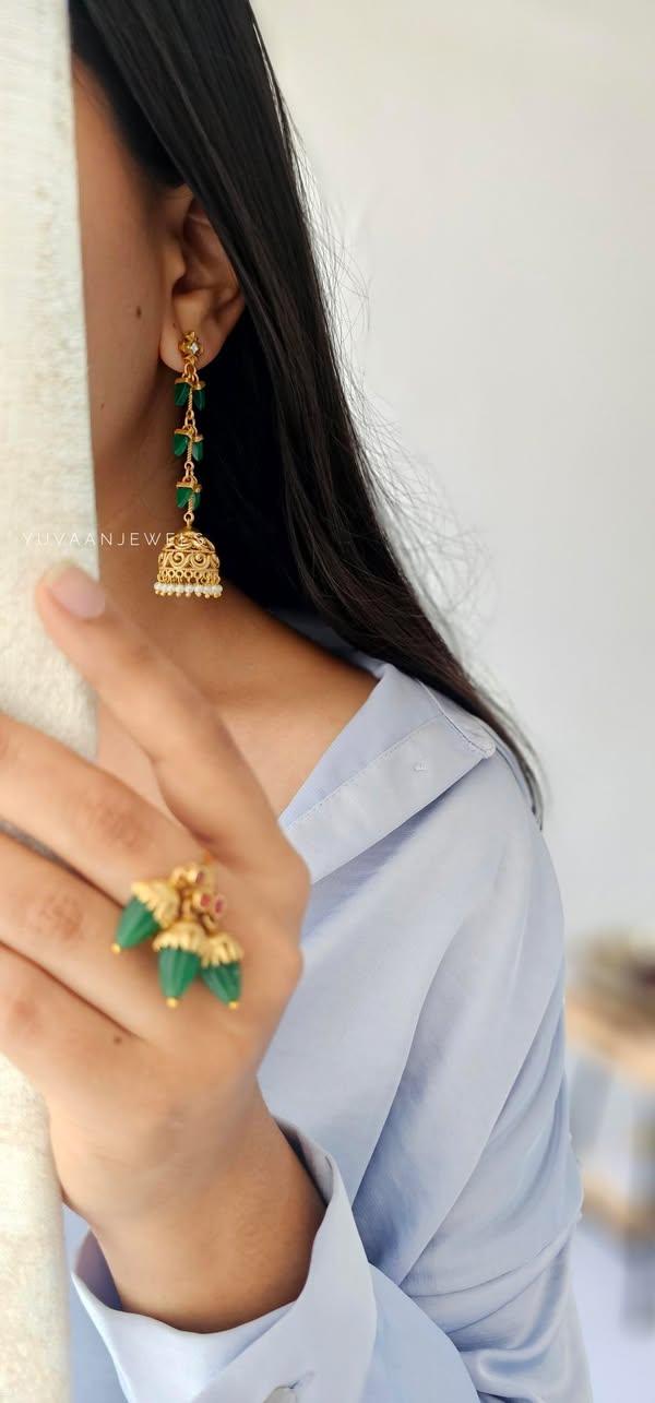 Jasmine handcrafted Jhumki Thumbnail