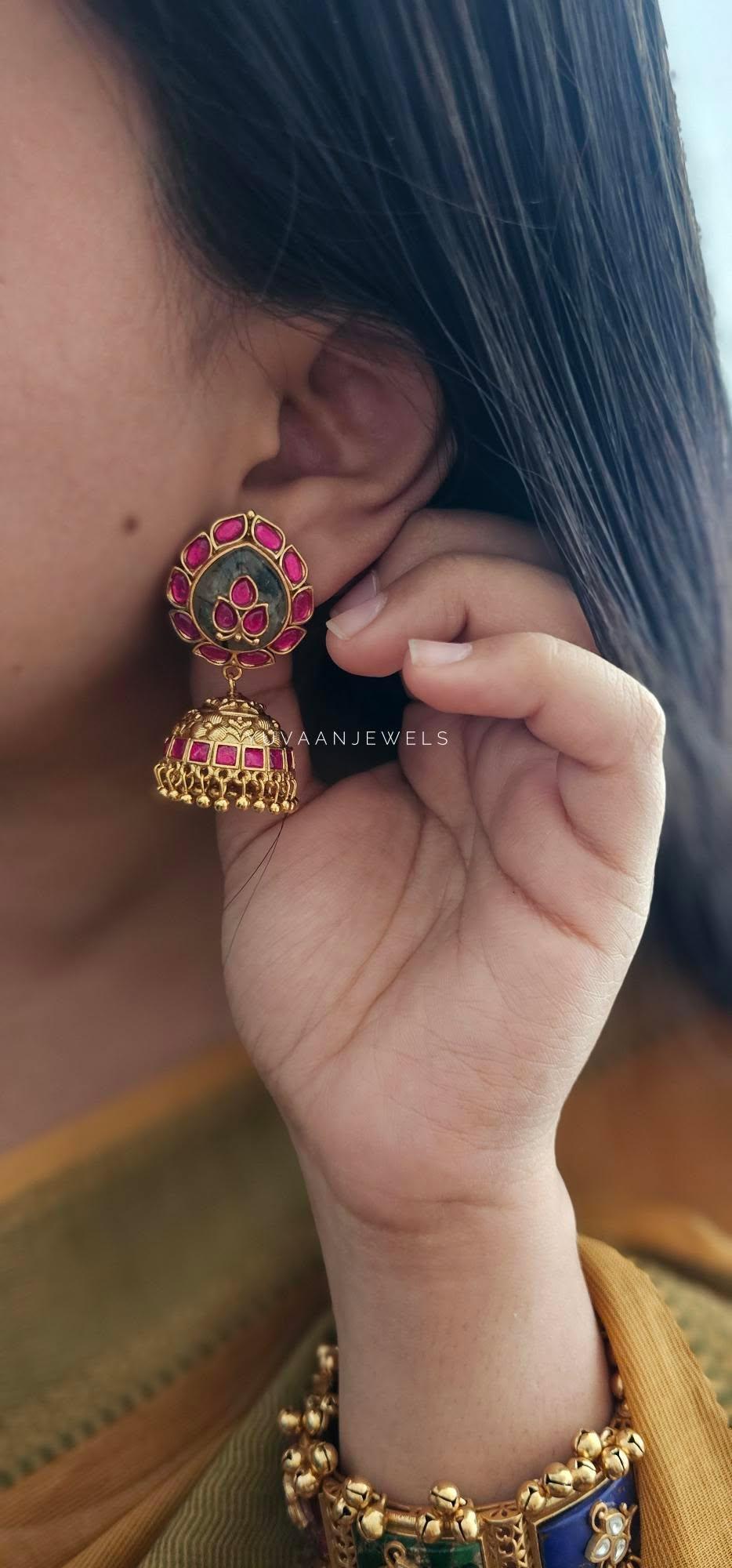 Viella handcrafted jhumki Thumbnail