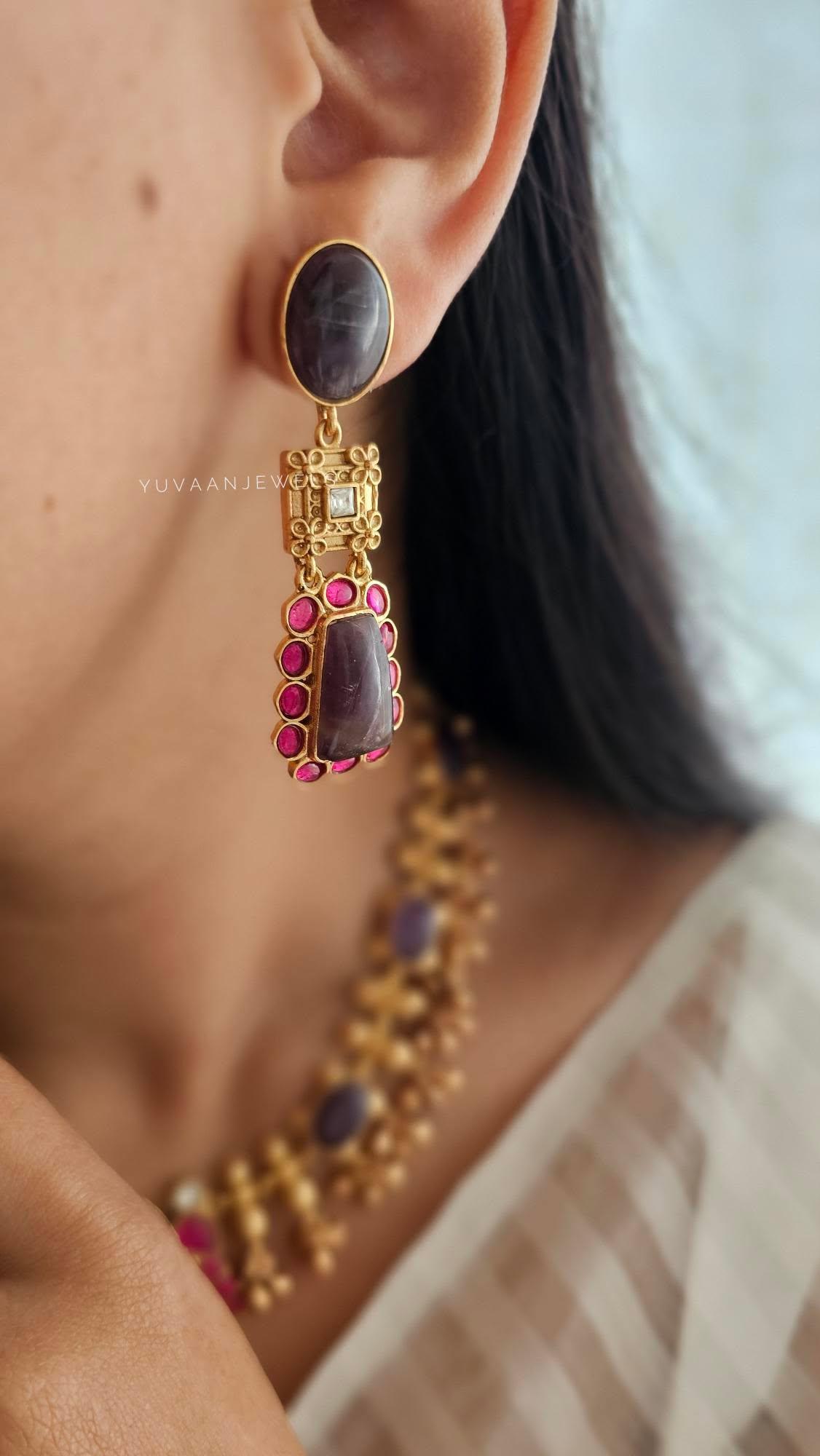 Seyara handcrafted long necklace Thumbnail