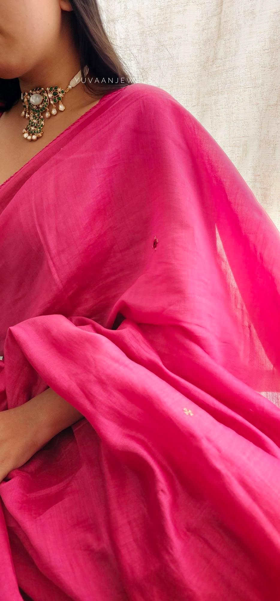 Annora pearl and polki choker Thumbnail