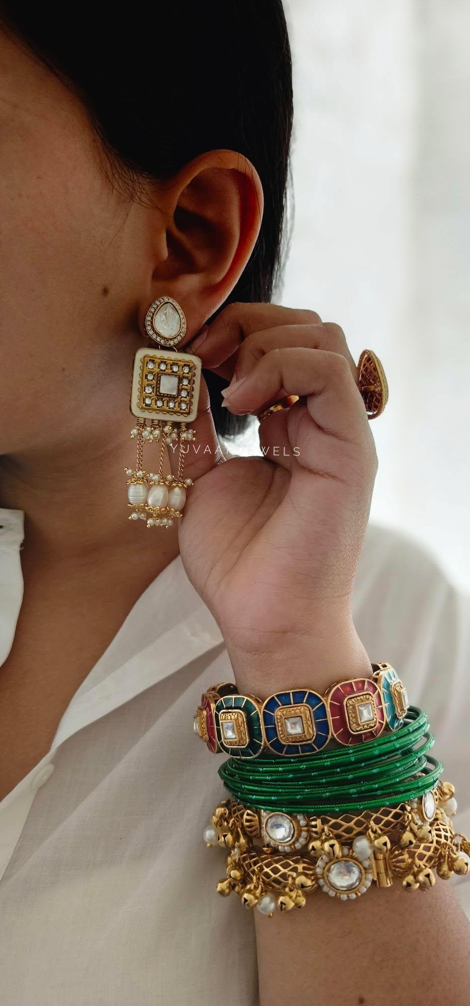 Chitra handcrafted earrings Thumbnail