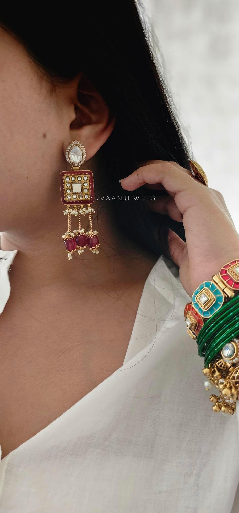 Chitra handcrafted earrings Thumbnail