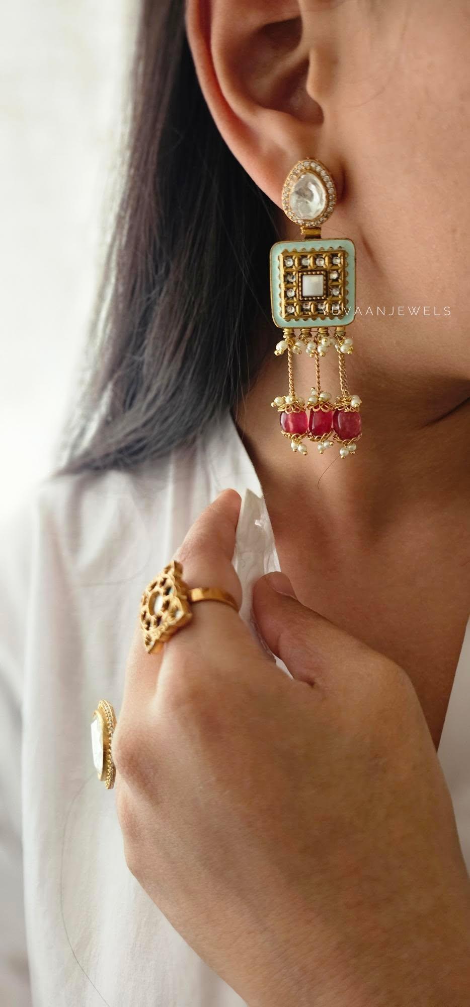 Chitra handcrafted earrings Thumbnail