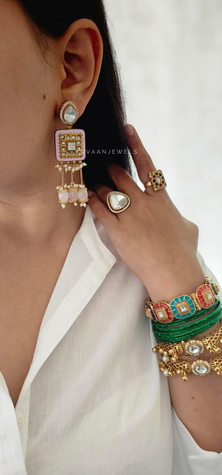 Chitra handcrafted earrings Thumbnail