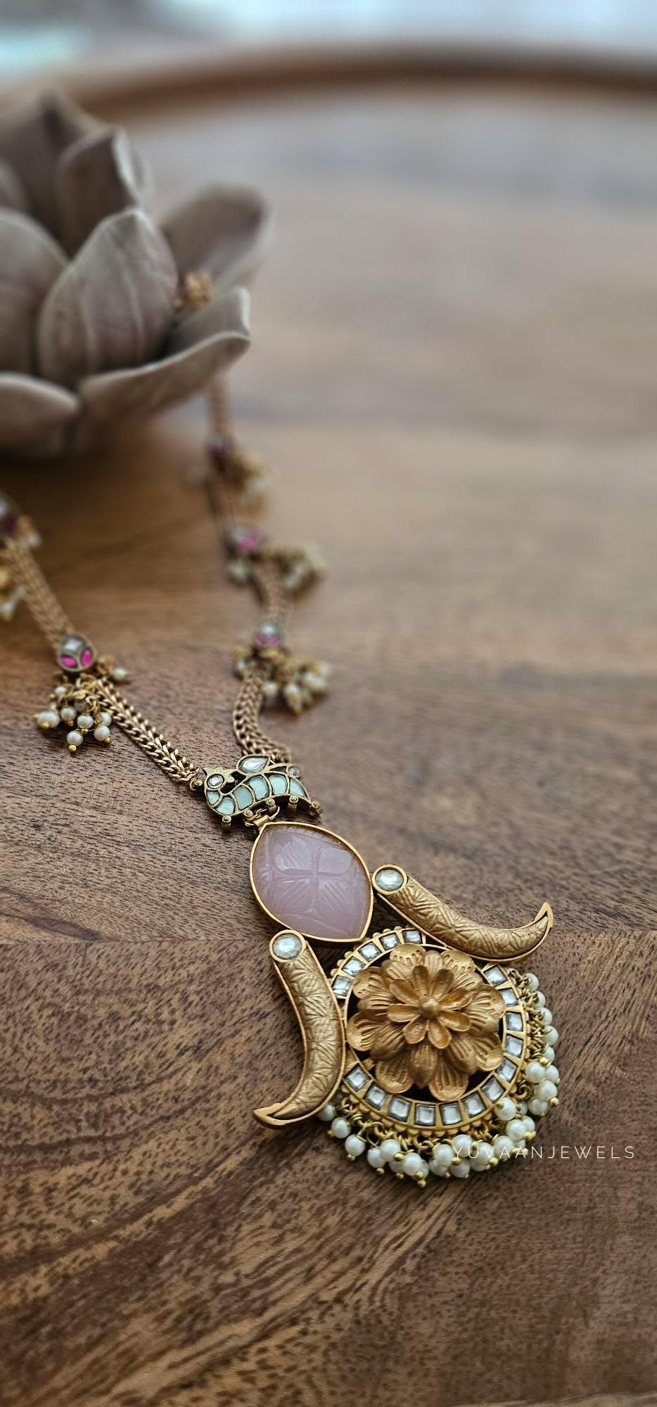 Kashika handcrafted long necklace Thumbnail