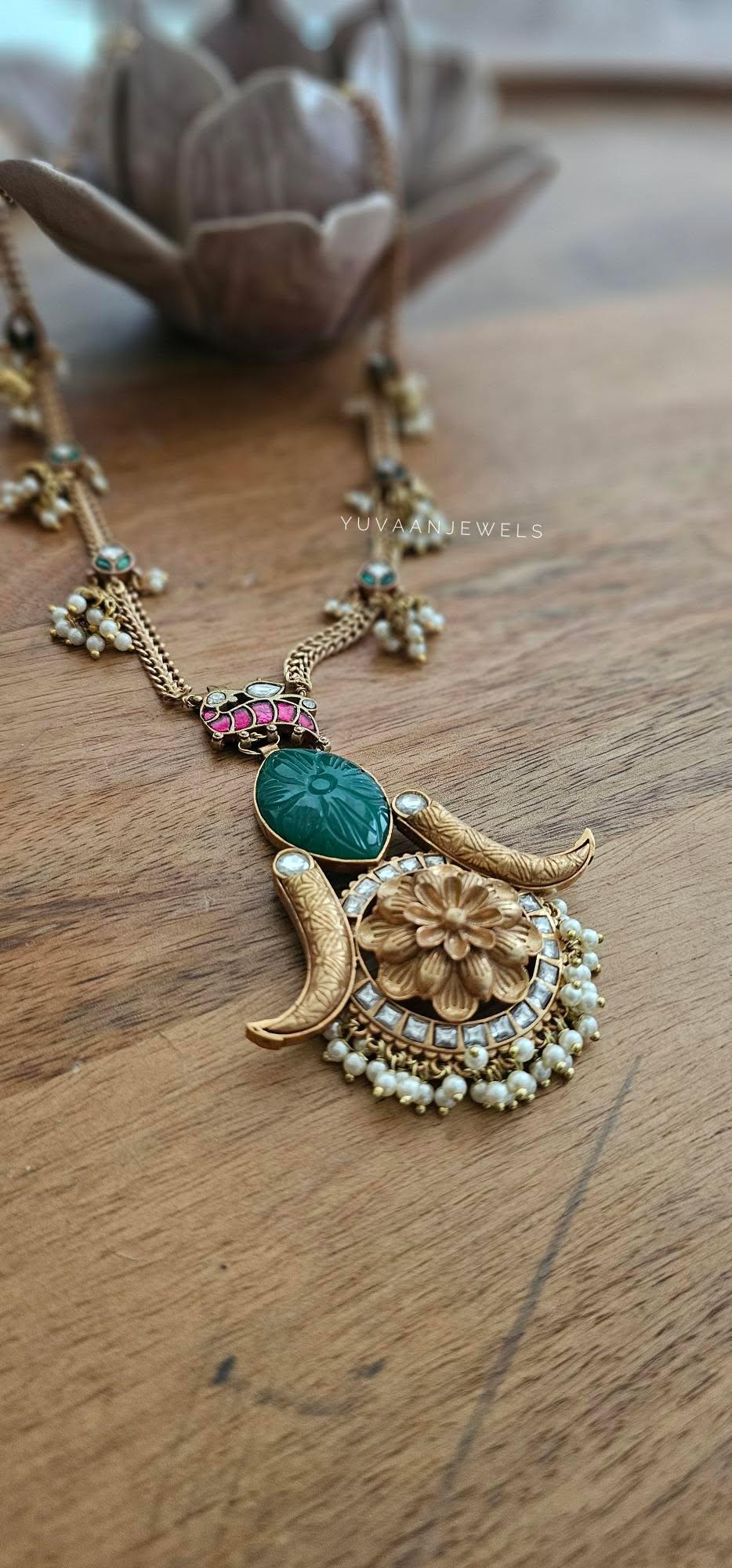 Kashika handcrafted long necklace Thumbnail