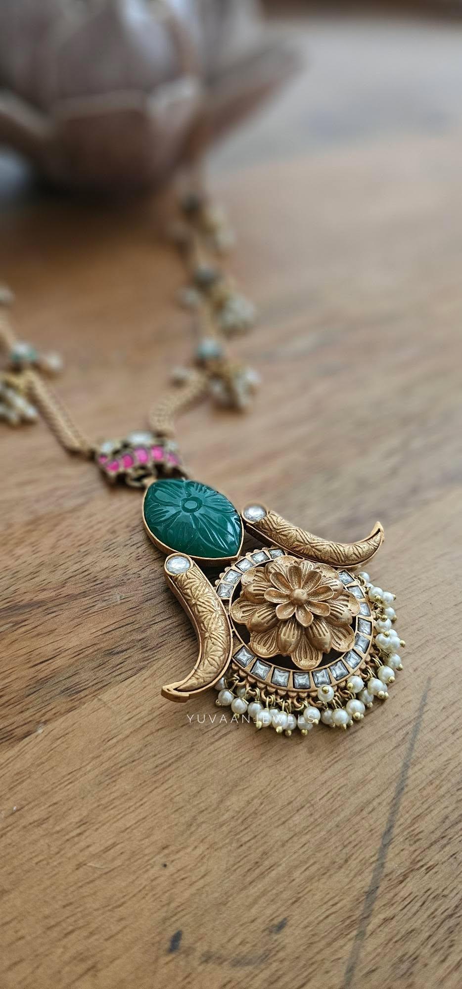 Kashika handcrafted long necklace Thumbnail