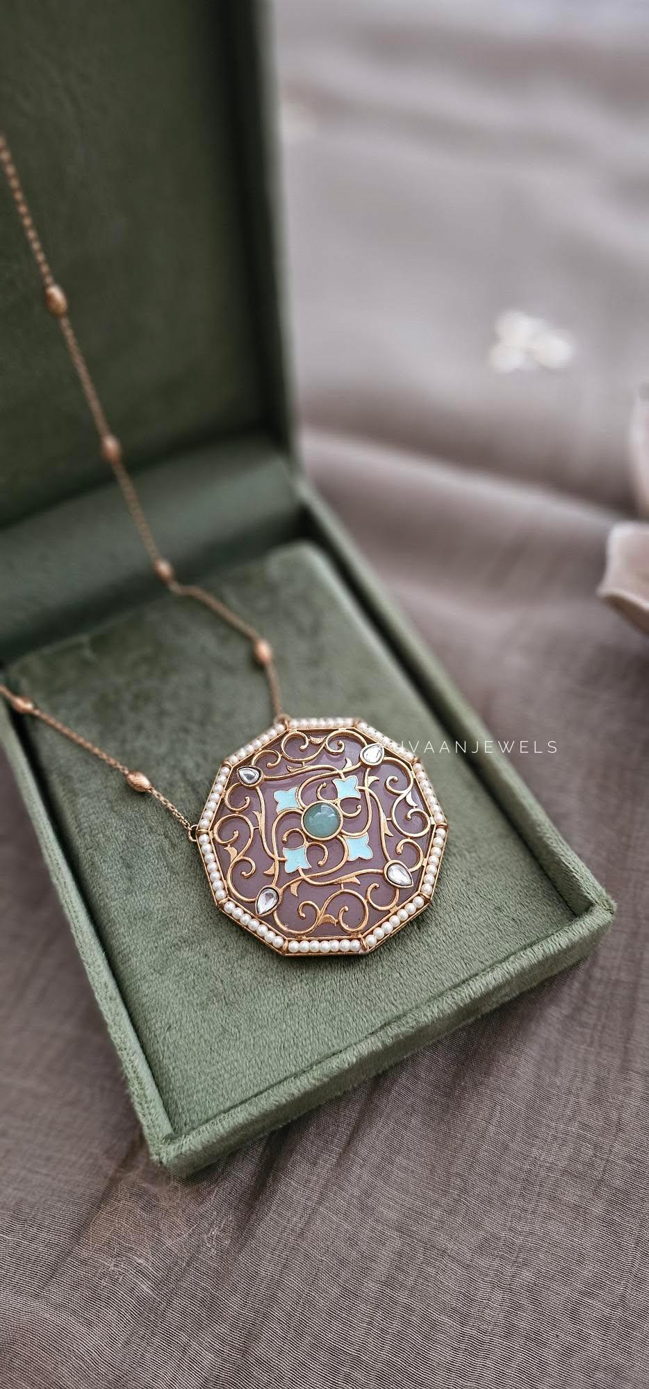 Amaya handcrafted delicate necklace Thumbnail