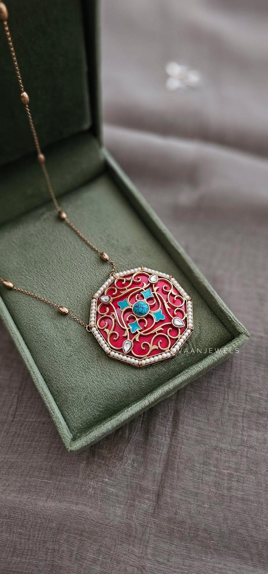 Amaya handcrafted delicate necklace Thumbnail