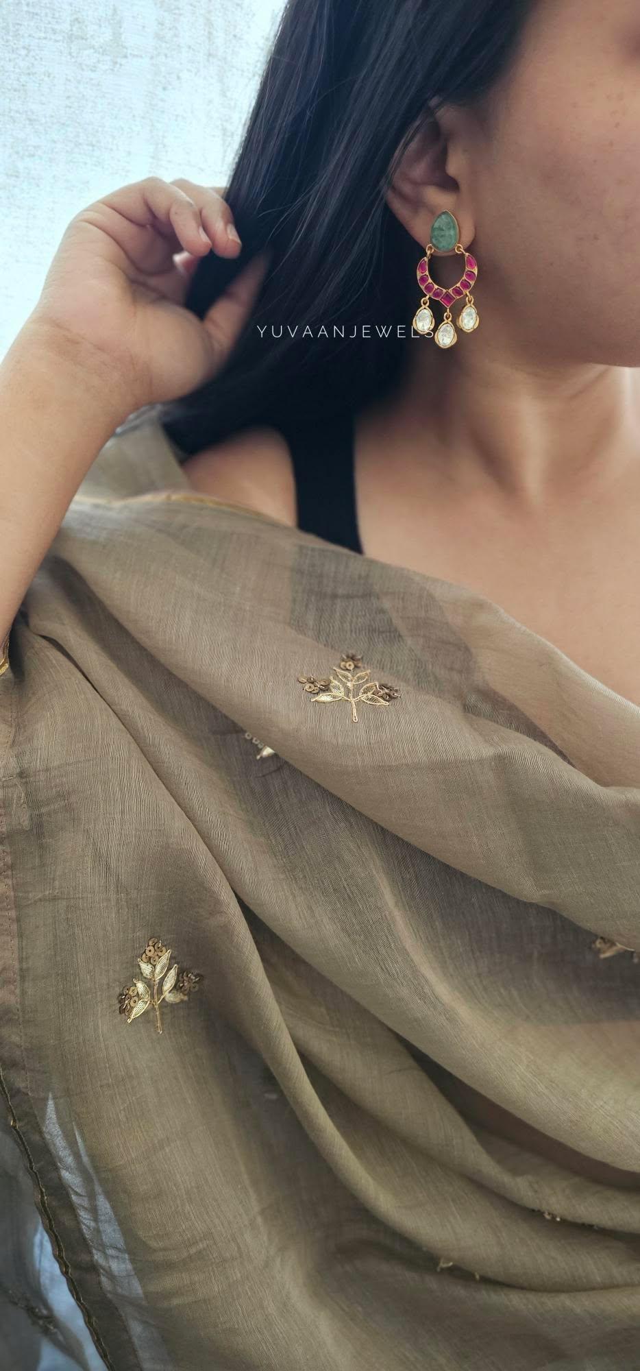 Aria Polki Earrings Thumbnail